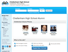 Tablet Screenshot of cheltenhamhighschool.net